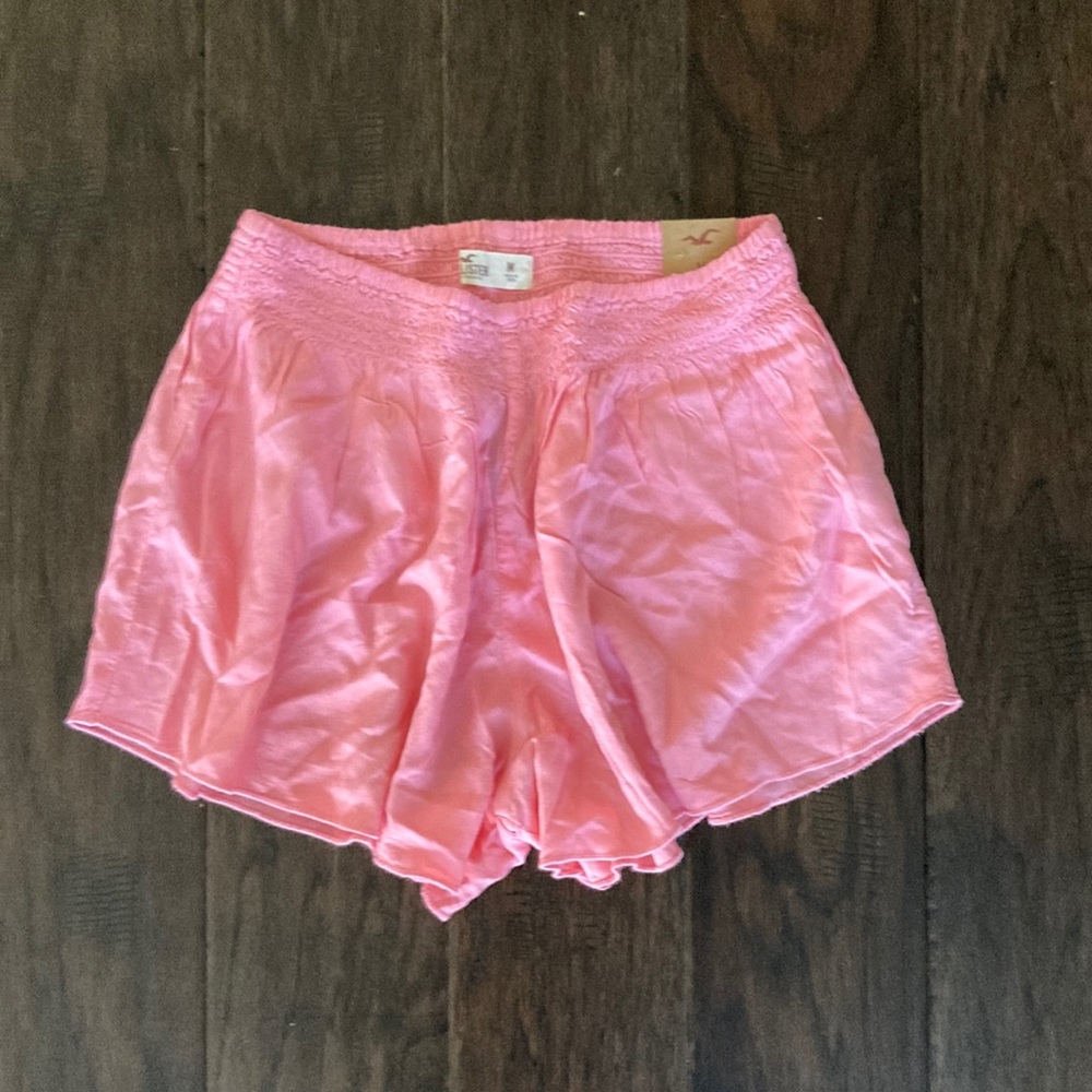 Hollister Elastic Waist Pink Shorts